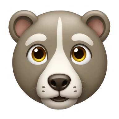 Taupe animal sticker