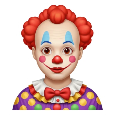 pregnant man clown emoji sticker