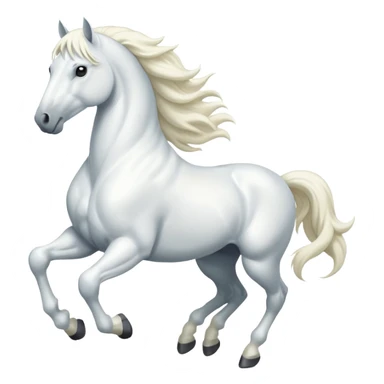 white horse sticker
