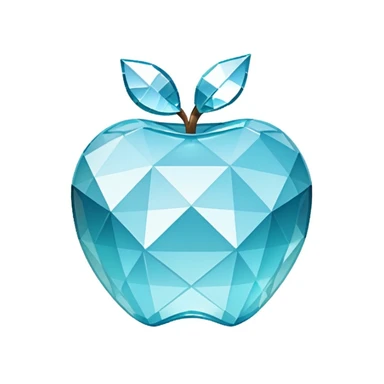 Minecraft diamond Apple style emoji sticker