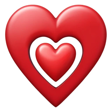 Letter n with heart around the letter  sticker