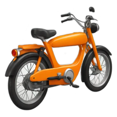 Mobylette orange sticker