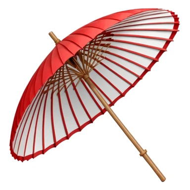 paper japan umbrella sticker