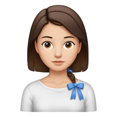 mom tie her brunette hair low and put on one side of shoulder  sticker