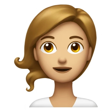 question mark above woman's head sticker