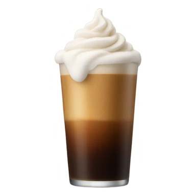 Cold brew with cold foam coffee sticker