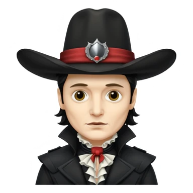 Adam Ant  like a highwaymen,   sticker