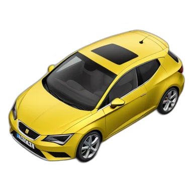 Seat Leon MK1 yellow sticker