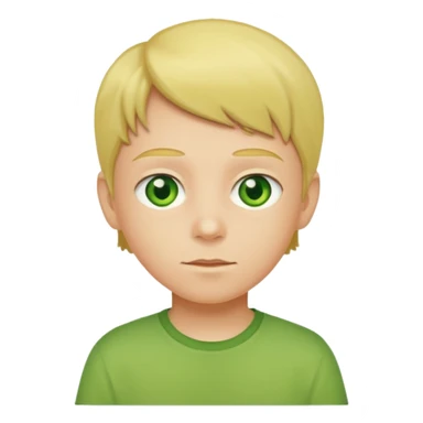 green eyed, yellow shirt kid sticker