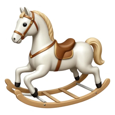 white Rocking Horse sticker