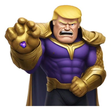 trump as thanos sticker