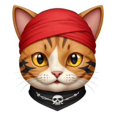 cat pirate sticker