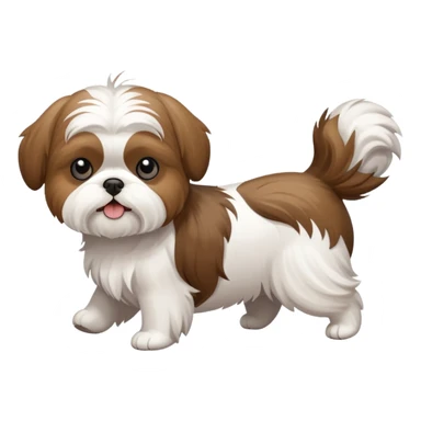 shih tzu chasing its tail sticker