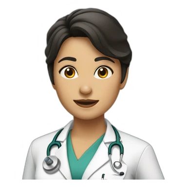 Doctora morena sticker