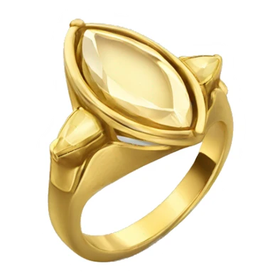 Anillo, marquise, gold  sticker