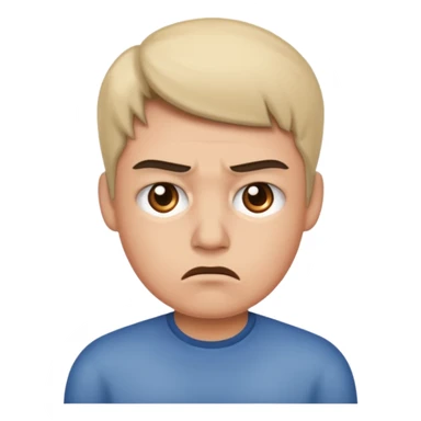 annoyed face  sticker