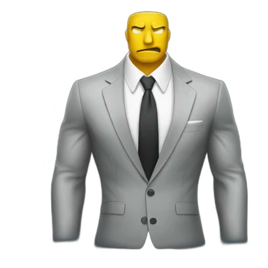 suit muscle sticker
