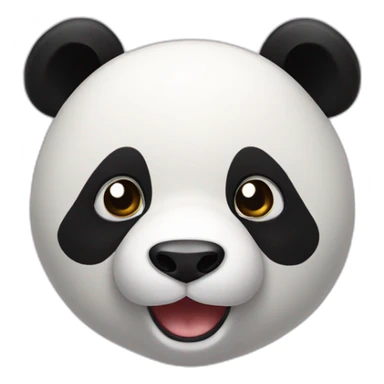 Panda qui baille  sticker