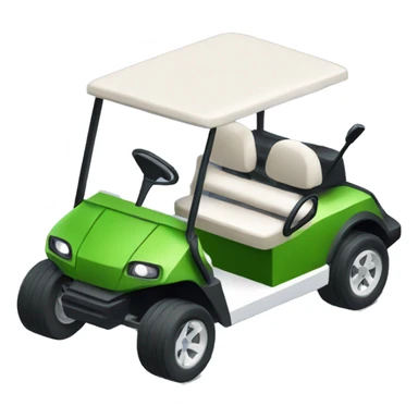 Golf cart isometric sticker