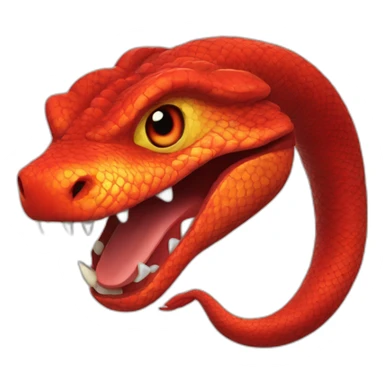 Red fire Serpant sticker