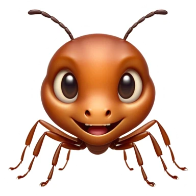 Cinematic Cheeky Ant Portrait Emoji, Head tilted dramatically with an exaggeratedly shocked expression, featuring a diminutive, agile body with wide, comically expressive eyes full of playful disbelief and subtly animated antennae, Simplified yet hilariously expressive features, highly detailed, glowing with a slightly sassy earthy glow, high shine, dramatic yet playful, stylized with an air of cheeky insect mischief, soft glowing outline, capturing the essence of a meme-worthy ant that looks ready to scurry its way into viral fame! sticker
