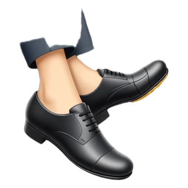 foot pressing brake pedal in car sticker