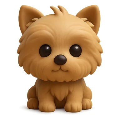 Make the dog inside the dog house smaller, keeping the 3D emoji style look with transparent background. sticker