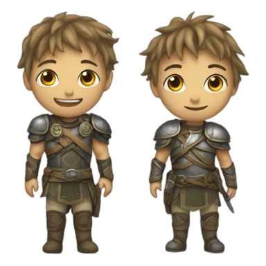 Michou and Inoxtag sticker