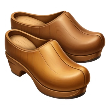 Wooden shoes sticker