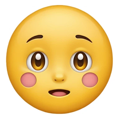 Emotional cute face emoji sticker
