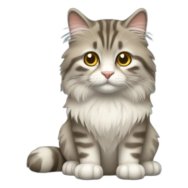 siberian forest cat sticker