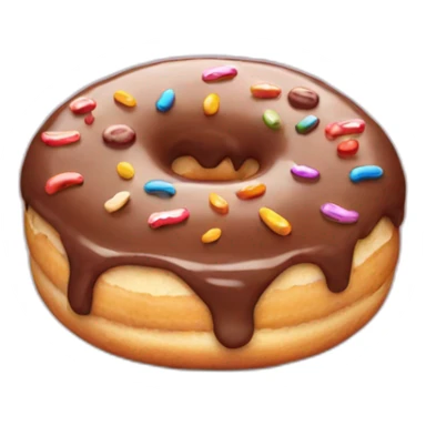 A donut who is ordering a pizza sticker