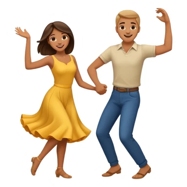 a couple is dancing sticker