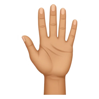 raised hand, from side sticker