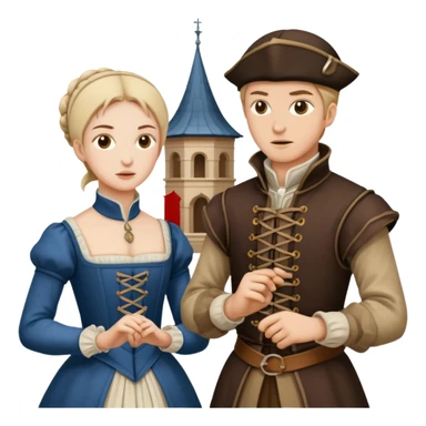 2 people fighting over achitecture style 16th century architects sticker