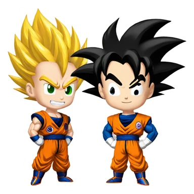 Goku e vegeta  sticker
