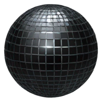 black disco ball sticker
