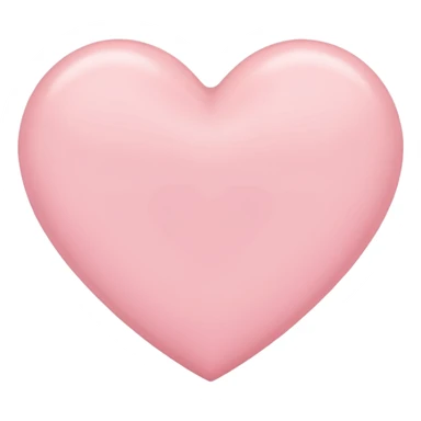 Licht roze hart without face sticker