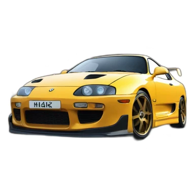 Halaand in a supra mk4 sticker