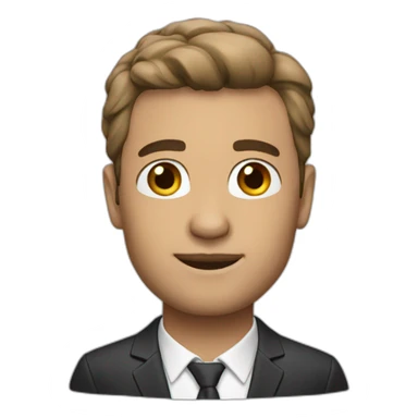 professional male memoji sticker