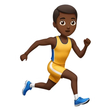 Track runner farting  sticker