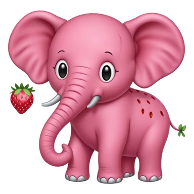Strawberry elephant de steal a brainrot  sticker