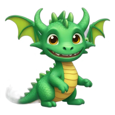 dragon cute magic sticker
