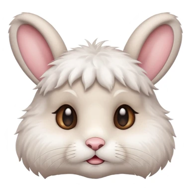 Emotional bunny sticker