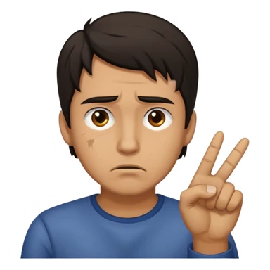 homme triste qui se fait pointer du doigt sticker