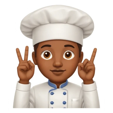 Chef making the "delicious" hand gesture sticker