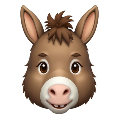charming donkey sticker
