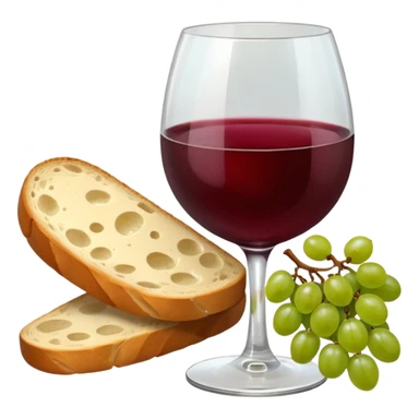 Make me some wine with bread and grapes sticker