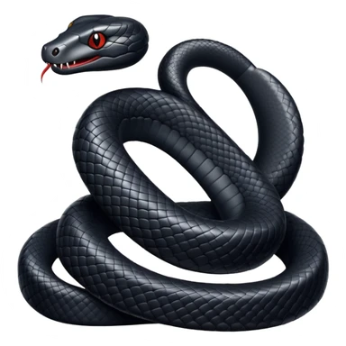 The black snake sticker