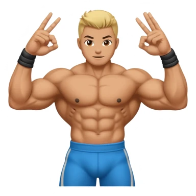 Emoji where sukuna is doing his domain handsign sticker